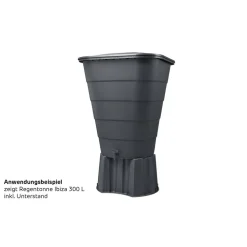 Regentonnen-Unterstand graphite grey passend für 203 l, 210 l und 300 l