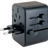 Reiseadapter universal USB-C/USB-A schwarz
