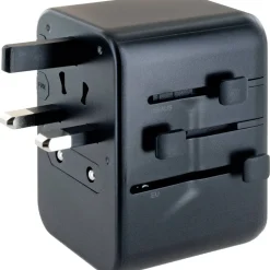 Reiseadapter universal USB-C/USB-A schwarz
