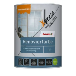 Renovierfarbefür Fenster und Türen anthrazitfarbengrau seidenmatt 1 l