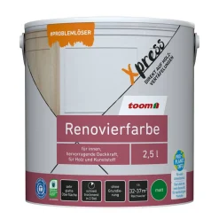 Renovierfarbe für Holzvertäfelungen weiß matt 2,5 l