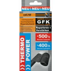 Reparaturband 'PowerGFK' schwarz witterungsbeständig 1,25 m