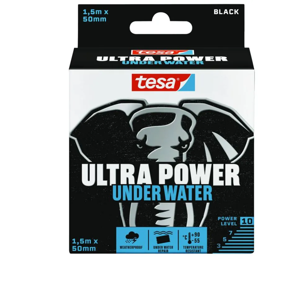 Reparaturband 'Ultra Power Under Water' schwarz 50 mm x 1,5 m
