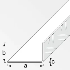 Riffelblechwinkel 250 x 2,95 x 5,36 cm