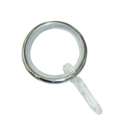 Ringe für Gardinenstange 'Sol' 10er-Pack, Edelstahl-Optik