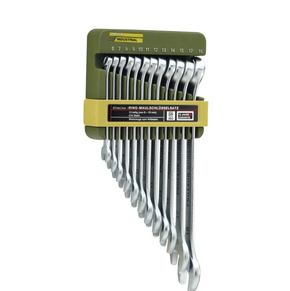 Ringmaulschlüsselsatz "Slim Line" Stahl 6 - 19 mm 12-teilig