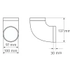 Rohrbogen 90° Ø 100 mm