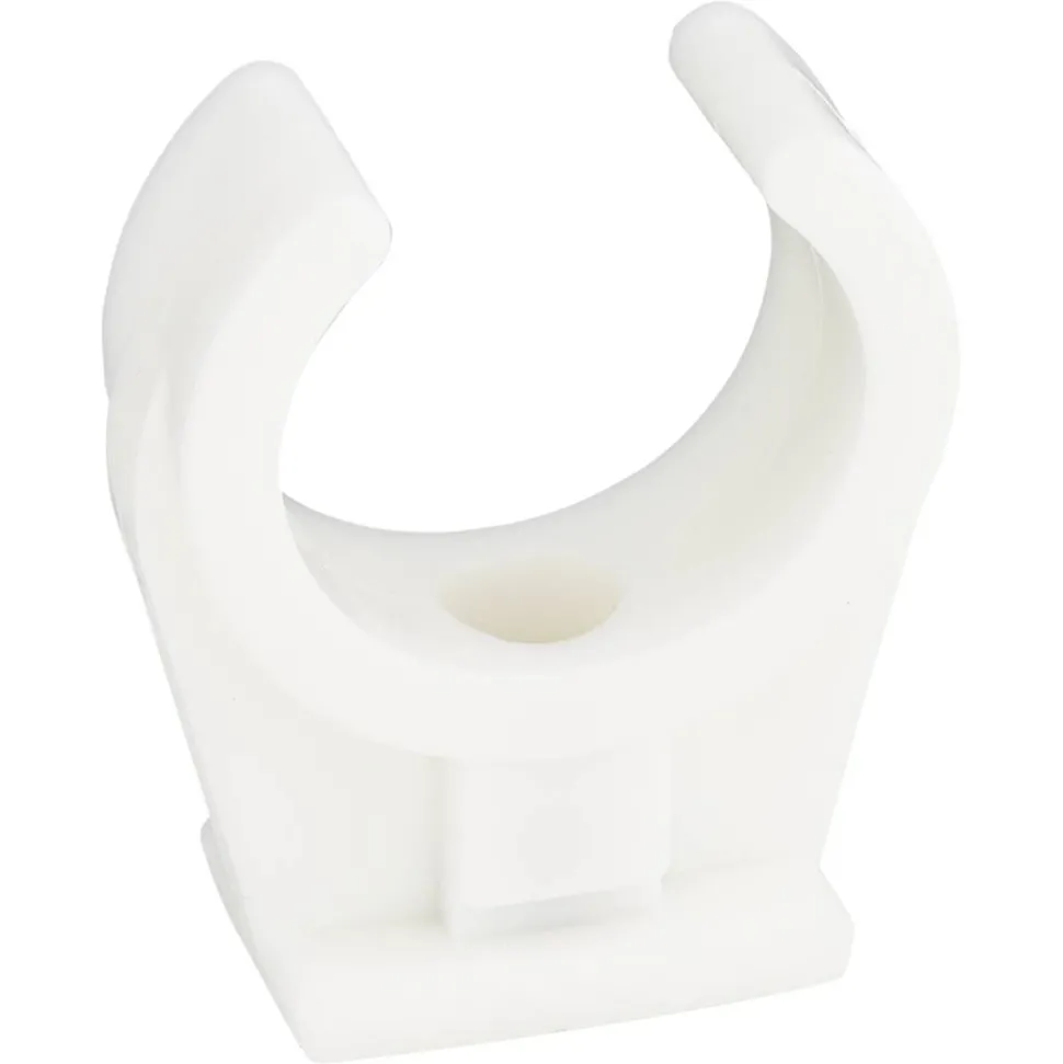 Rohrclip einfach weiß Ø 1,2 cm