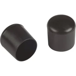 Rohrkappen schwarz Ø 16 mm 4 Stück