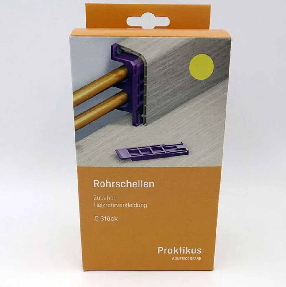 Rohrschelle für Heizrohrverkleidungsleiste, 5 Stück