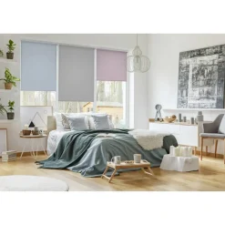 Rollo 'EasyFix' steingrau 90 x 210 cm