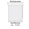 Rollo grau 45 x 150 cm 2-teilig