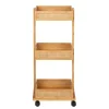 Rollwagen 'Allegre' Bambus/Rattan 3 Regalböden 18,5 x 32 x 71,5 cm