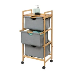 Rollwagen 'Bahari' Polyester braun, grau 44 x 96 x 34 cm