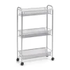 Rollwagen silber 44 x 70,5 x 17 cm