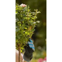 Rosenhandschuhe, Größe 9/L, grau/schwarz