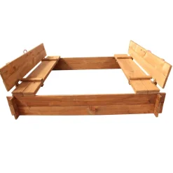 Sandkasten 120 x 120 cm mit Deckel
