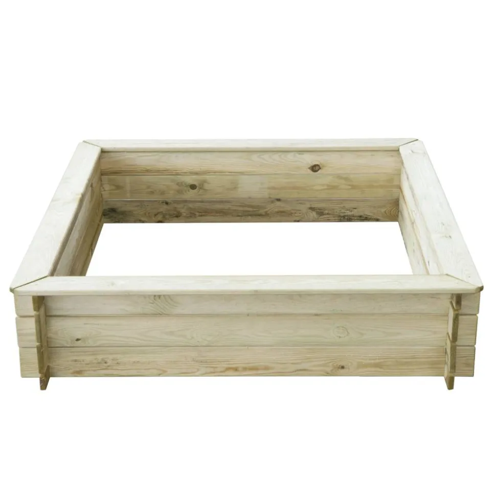 Sandkasten 'Denis' Kiefernholz KDI 120 x 120 x 28 cm