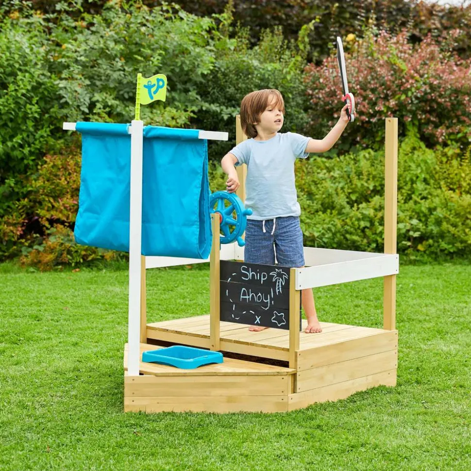 Sandkasten 'Schiff Ahoy' naturbelassen 180 x 92 x 118 cm