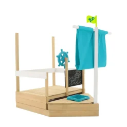 Sandkasten 'Schiff Ahoy' naturbelassen 180 x 92 x 118 cm