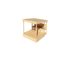 Sandkiste 'Max' Fichtenholz naturbelassen 111,5 x 122,5 x 135,5 cm