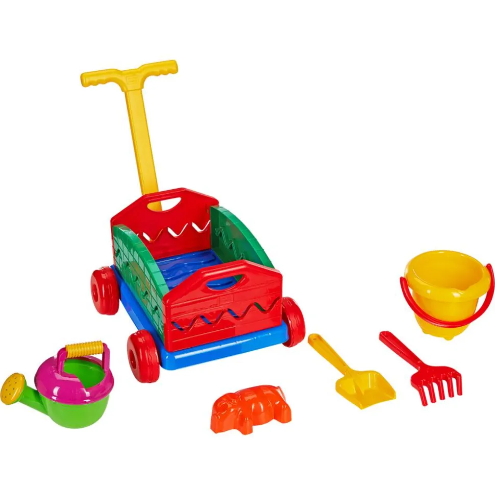 Sandwagen mit Eimergarnitur bunt 6-tlg.