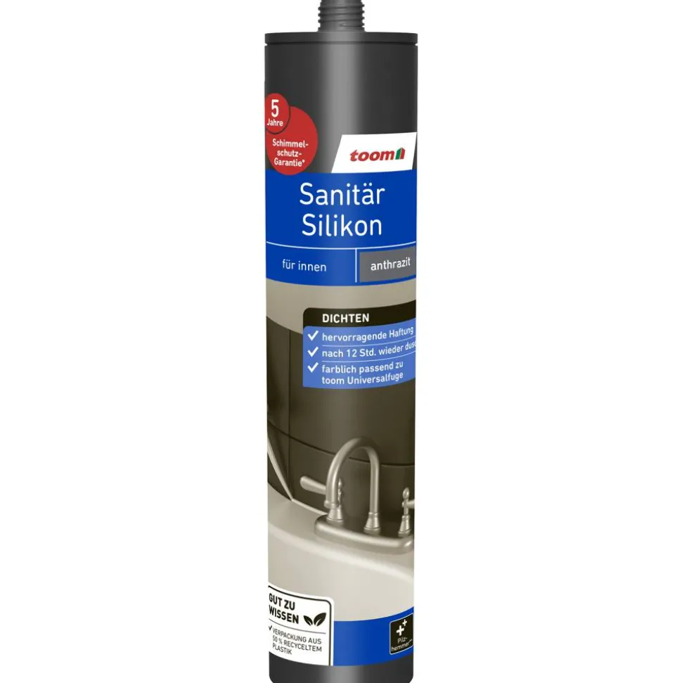 Sanitärsilikon anthrazit 310 ml