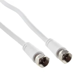 SAT-Anschlusskabel weiß 75 dB 3 m