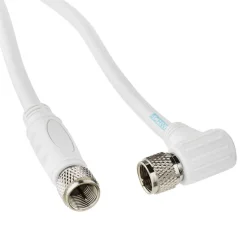 SAT-Anschlusskabel weiß 110 dB 3 m