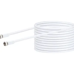 SAT-Anschlusskabel weiß 90 dB 15 m