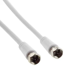 SAT-Anschlusskabel weiß 75 dB 10 m