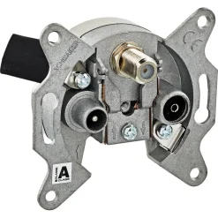 SAT-Einzelanschlussdose 2,5 dB silbern