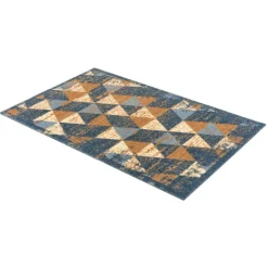 Sauberlaufmatte 'Miabella' 50 x 70 cm Dreicke grau