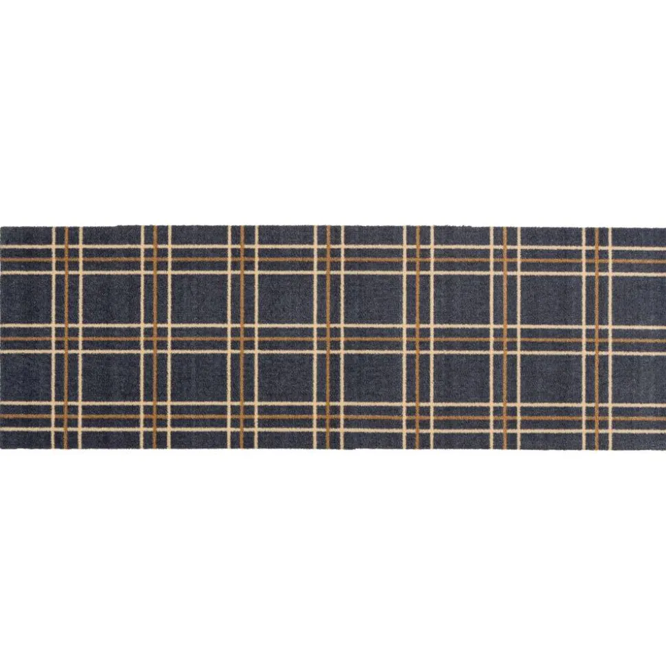 Sauberlaufmatte 'Miabella' 50 x 150 cm Karos grau