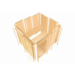 Sauna 'Ana 2' naturbelassen Ofen 9 kW externe Steuerung 196 x 198 x 196 cm