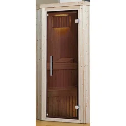 Sauna-Glastür Graphit-Optik 61,8 x 182,5 cm
