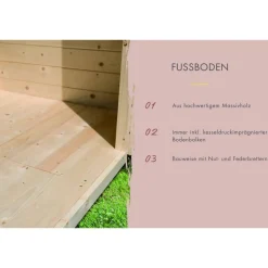 Saunahaus 'Aressa 1' anthrazit / graualuminium Ofen 9 kW externe Steuerung 191 x 231,5 x 276 cm