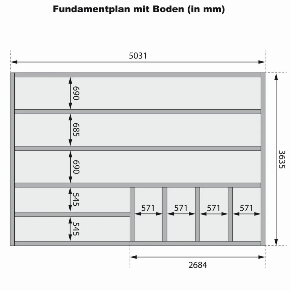 Saunahaus 'Aressa 3' naturbelassen / graualuminium 276 x 231,5 x 276 cm