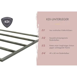 Saunahaus 'Bosco 6' naturbelassen 9 kW Ofen externe Steuerung 396 x 231 x 217 cm