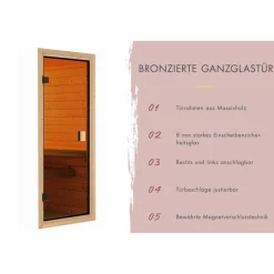 Saunahaus 'Bosco 6' terragrau 9 kW Bio-Ofen externe Steuerung 396 x 231 x 217 cm