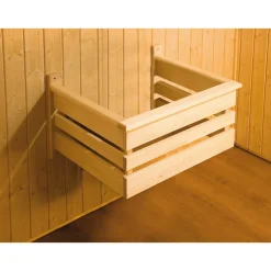 Saunahaus 'Kuopio' natur Holztür, Fenster 238 x 238 x 253 cm, ohne Ofen