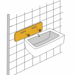 Schallschutzset für Waschtische 750 x 195 x 4 mm