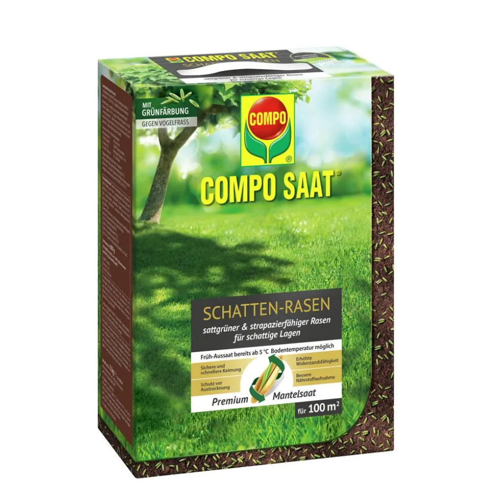 Schatten-Rasen 'Compo Saat' 2 kg für 100 m²