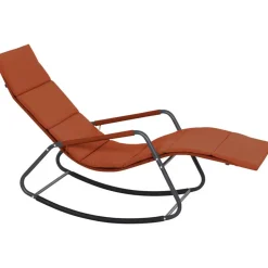 Schaukelliege 'Aliano' rot 57 x 84 x 143 cm