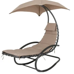Schaukelliege 'Keros' beige 82 x 185 x 170 cm