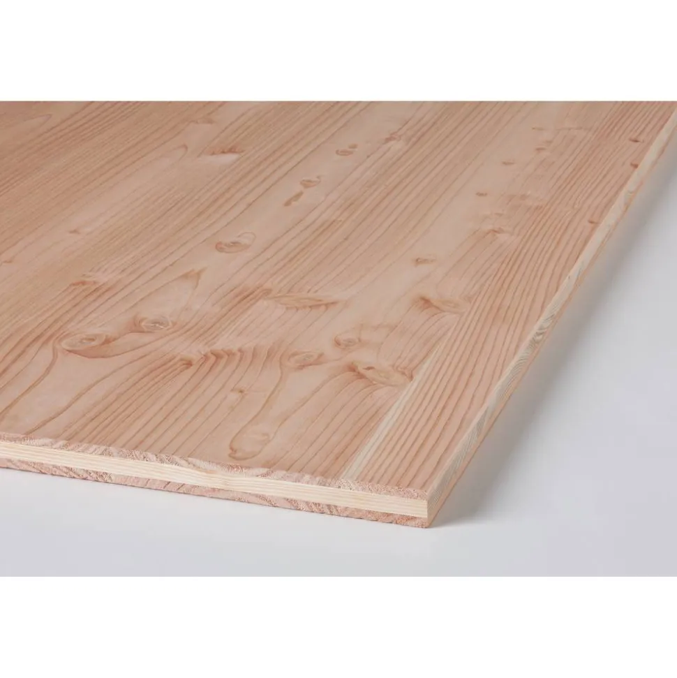 3-Schicht-Platte B/C 'plus' Douglasie geschliffen 2500 x 500 x 19 mm