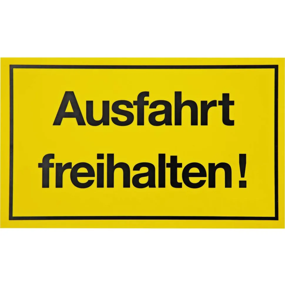 Schild 'Ausfahrt freihalten!' 15 x 25 cm
