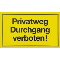 Schild 'Privatweg'