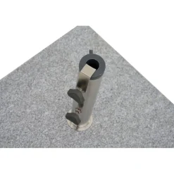Schirmständer 'Ennio' für Schirmmast mit Ø 25 - 48 mm Granit 50 x 50 x 7,5 cm