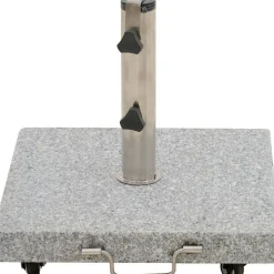 Schirmständer 'Ennio' für Schirmmast mit Ø 25 - 48 mm Granit 50 x 50 x 7,5 cm